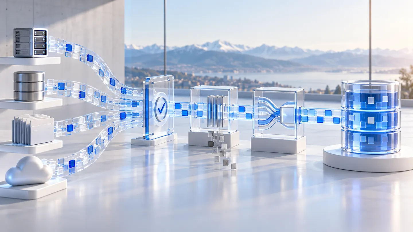 Datenmigration von Quellsystemen über Qualitätsprüfungen zur Zielplattform